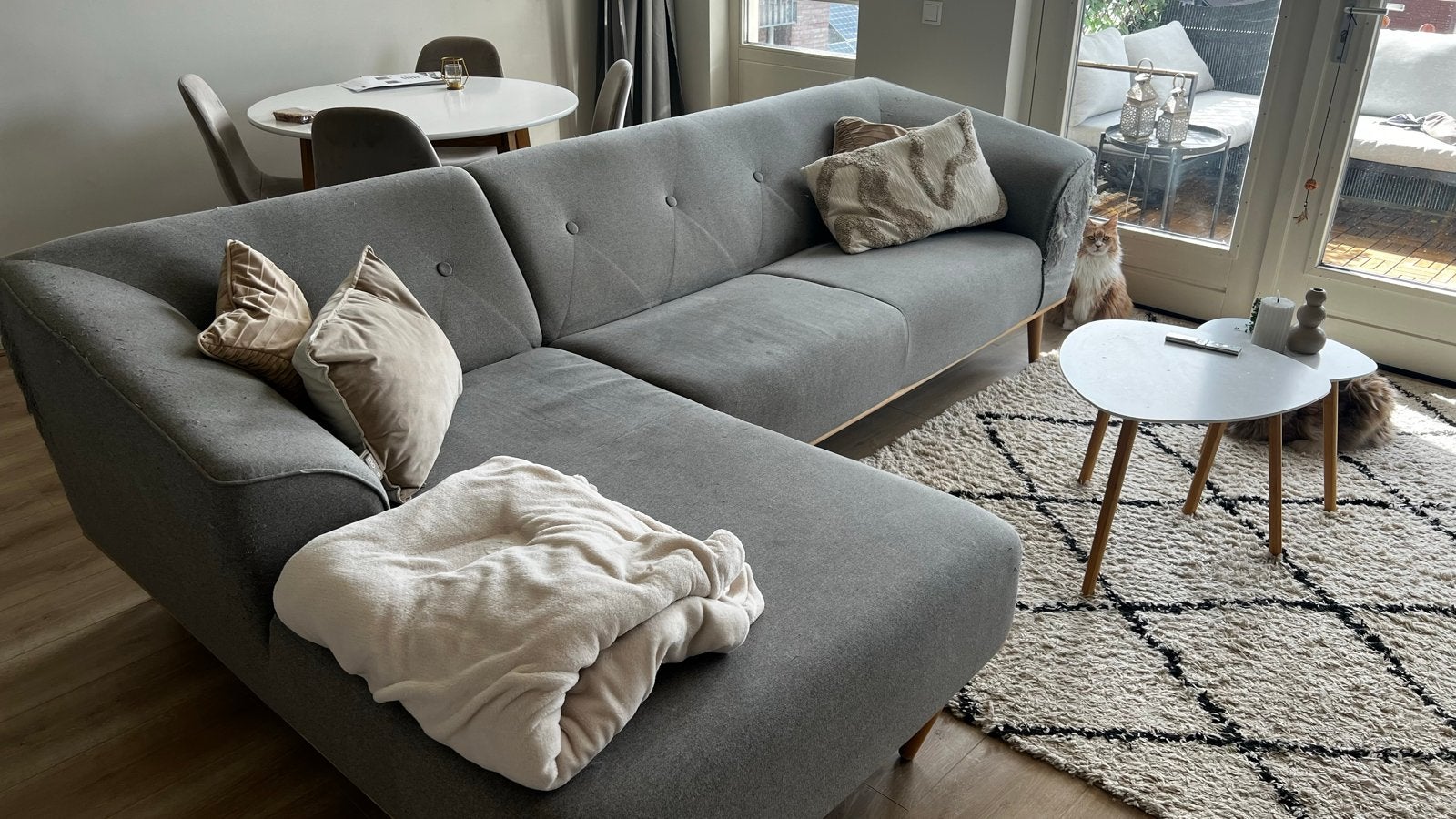 Hoekbank Wehkamp - Gratis af te halen, Ophalen, 250 tot 300 cm, Gebruikt, 100 tot 125 cm