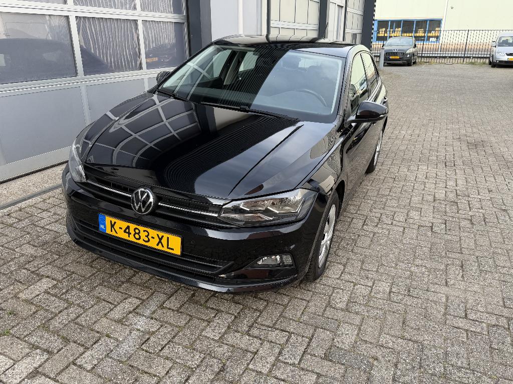 Volkswagen Polo 1.0 TSI 95pk 2021 Zwart, Auto's, Volkswagen, Voorwielaandrijving, Origineel Nederlands, Handgeschakeld, 19 km/l