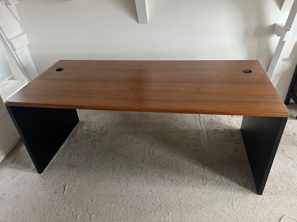 Mooi groot bureau, Ophalen, Gebruikt, Hout, 180 cm