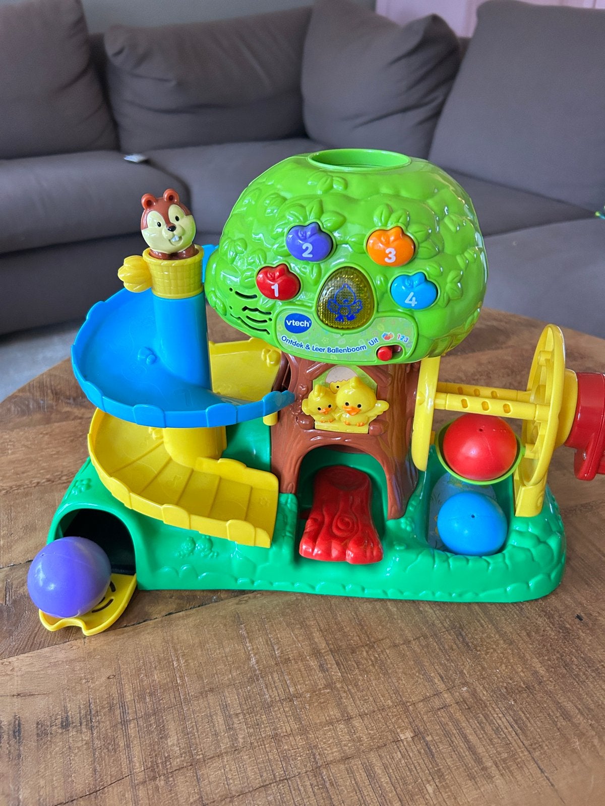 VTech Ontdek & Leer Ballenboom - Zoef Zoef Ballen, Ophalen of Verzenden, Zo goed als nieuw, Overige typen, Met licht