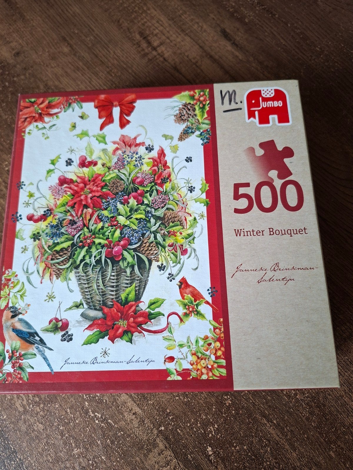 Jumbo Legpuzzel Winter Boeket 500 stukjes, Ophalen of Verzenden, 500 t/m 1500 stukjes, Zo goed als nieuw, Legpuzzel