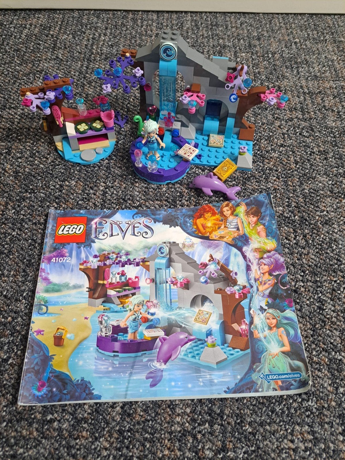 Lego Elves 41072 Naida's Spa Avontuur (99% compleet), Ophalen, Gebruikt