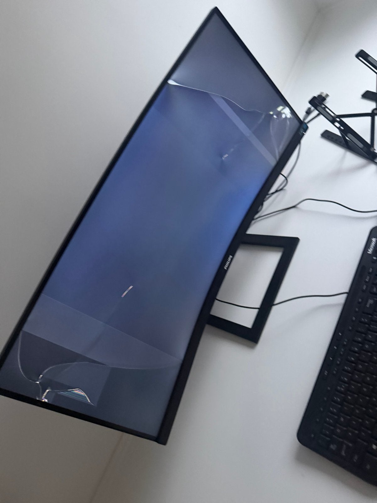 Philips 346E2CUAE/00 Monitor met kapot scherm, Ophalen, HDMI, 3 tot 5 ms, VA