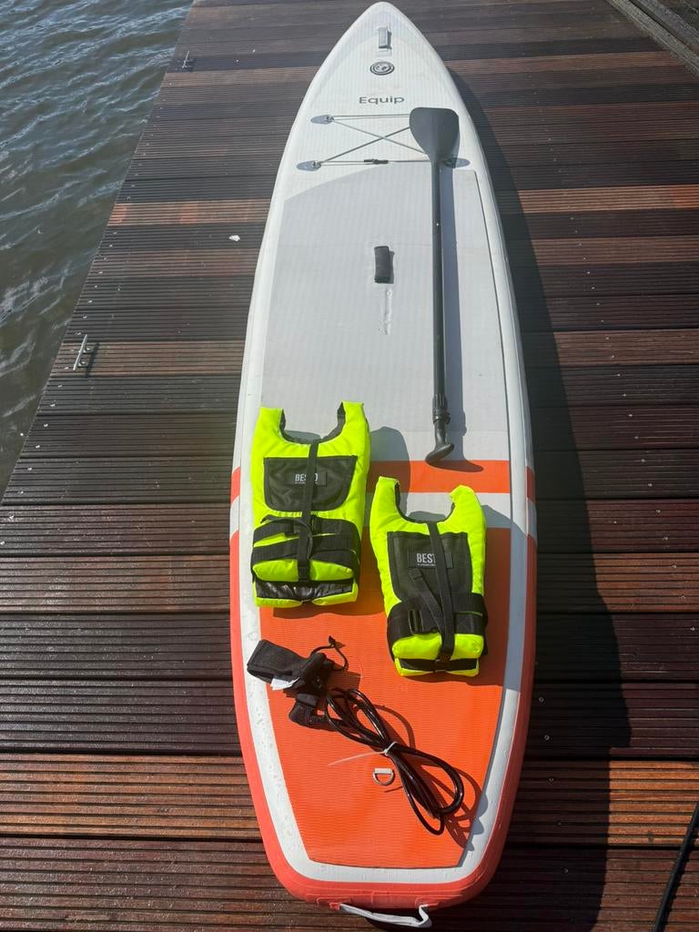 Gebruikte Equip Opblaasbare SUP + Pomp + veel meer!, Watersport en Boten, Ophalen, Zo goed als nieuw, SUP-boards