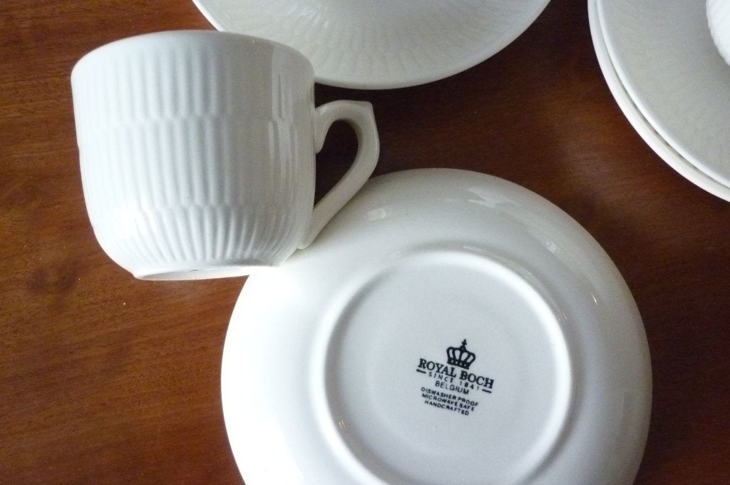Royal Boch espresso kop en schotels, Ophalen of Verzenden, Zo goed als nieuw, Royal Boch, Modern