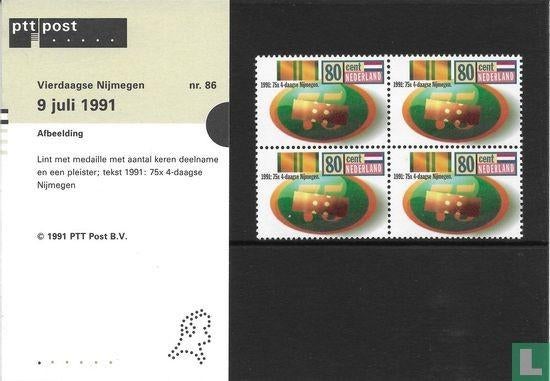Postzegelmapje M86 Vierdaagse Nijmegen 1991 NL, Postzegels en Munten, Ophalen of Verzenden