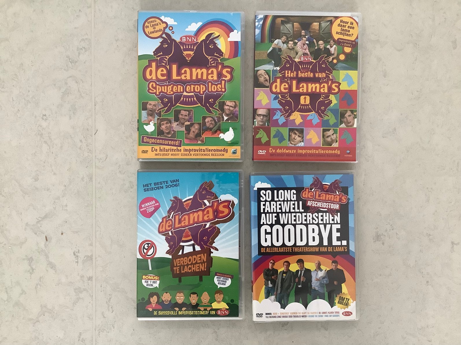 De Lama’s – 4 DVD’s – complete verzameling –, Alle leeftijden, Ophalen of Verzenden, Zo goed als nieuw, Cursus of Instructie
