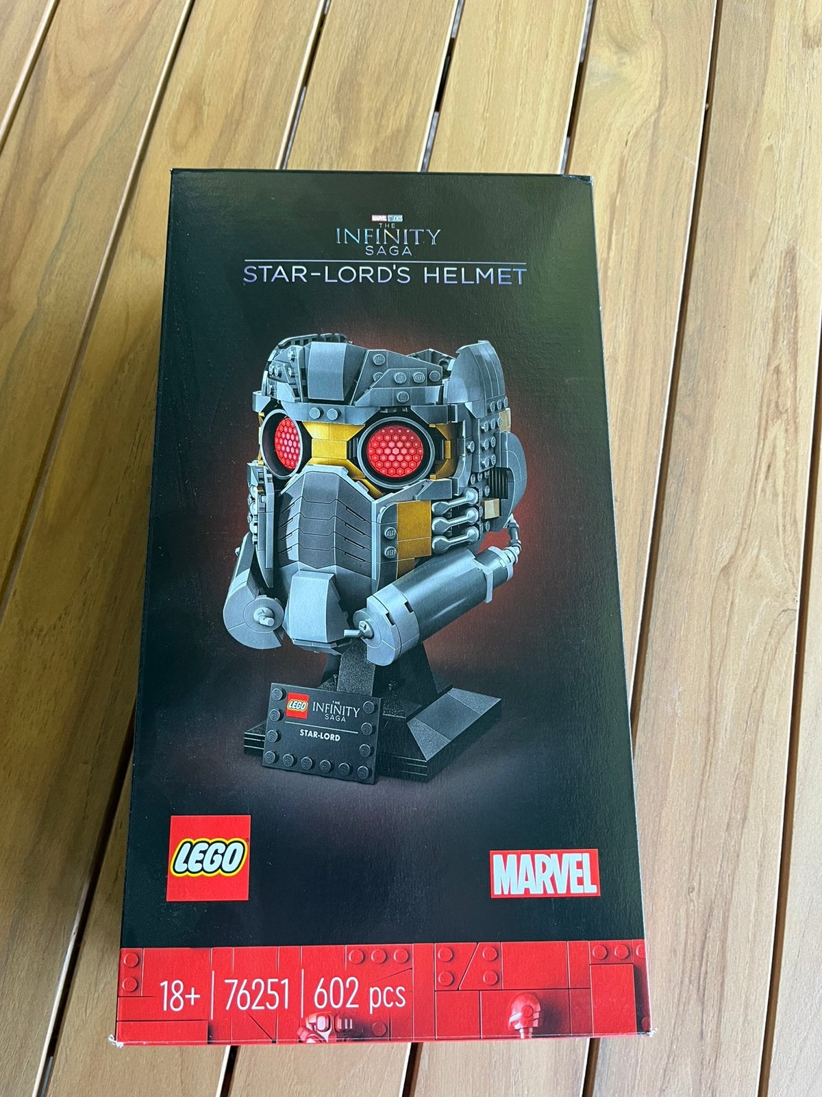 Te koop; LEGO star lords helmet, Ophalen, Zo goed als nieuw