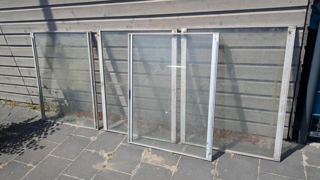 Platglas - gratis af te halen, Ophalen of Verzenden, Gebruikt, Metaal, Overige typen