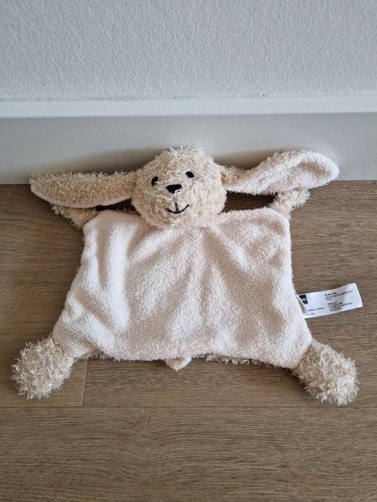 Knuffeldoekje konijn Hema lichtbruin doekje K9346, Ophalen of Verzenden, Zo goed als nieuw, Konijn