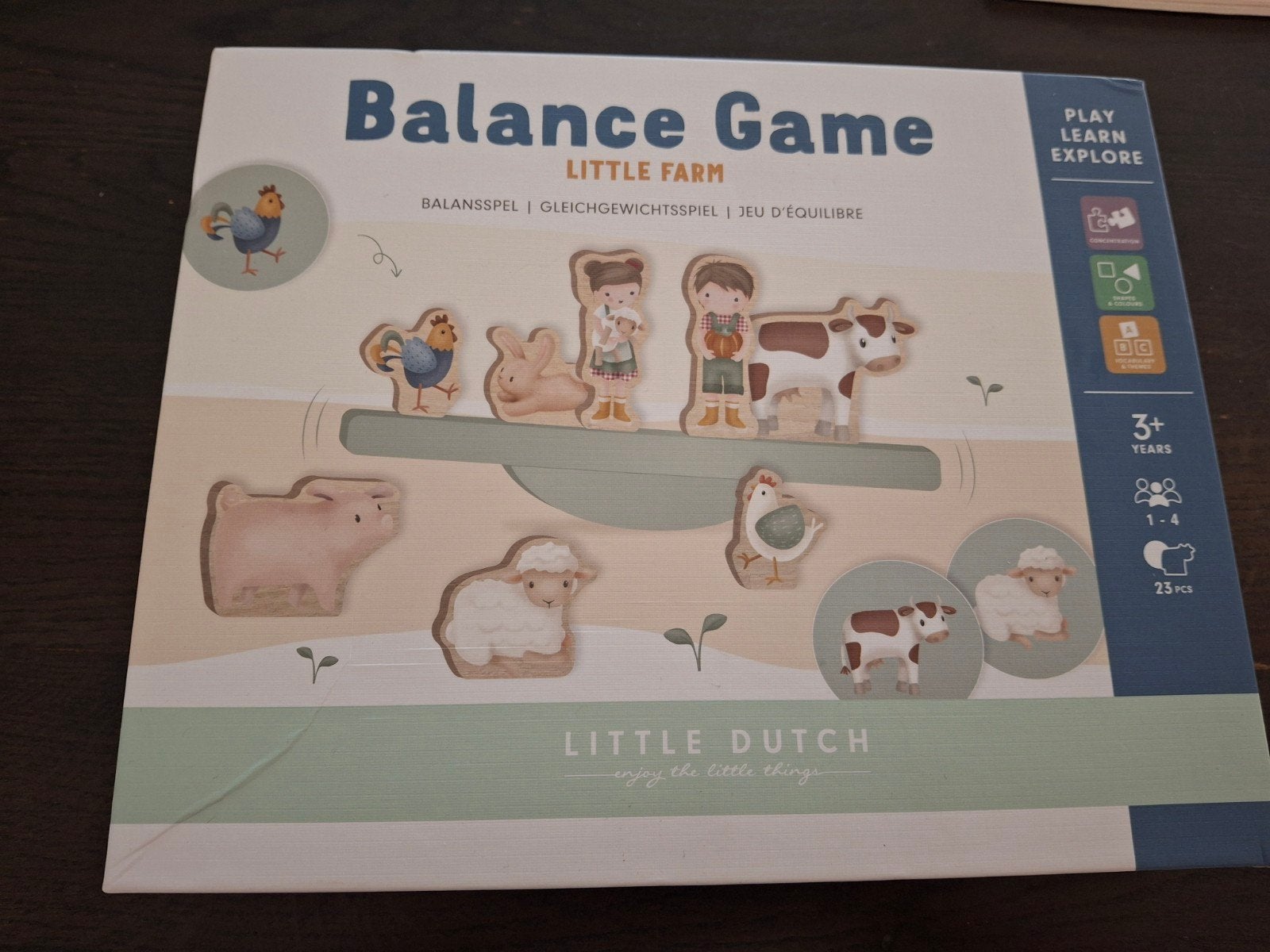 Little Dutch Balance Game Little Farm - Zo goed als nieuw, Ophalen of Verzenden, Zo goed als nieuw, Overige typen