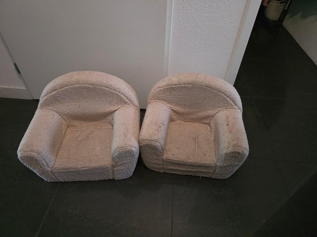 2 stoffen stoeltjes, Ophalen, Gebruikt, Stoel