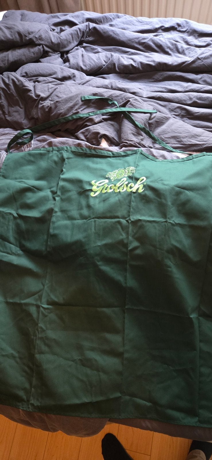 Grolsch Schort - Groen met geborduurd logo, Grolsch, Ophalen of Verzenden, Zo goed als nieuw