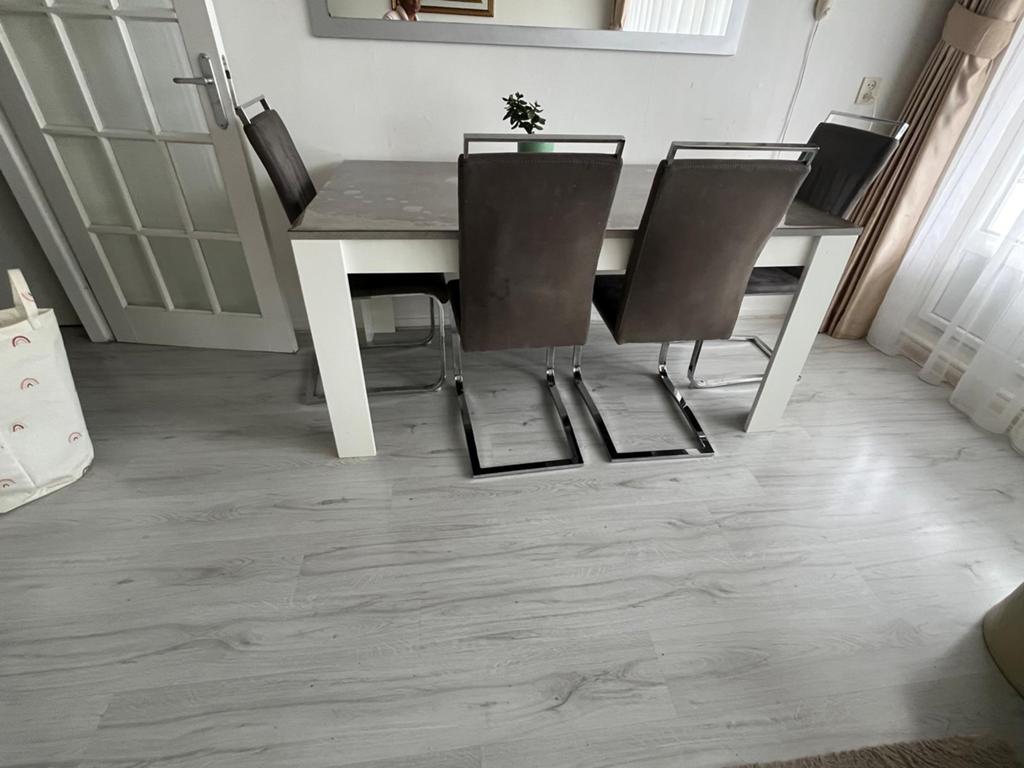 Complete woonkamer set, eettafel, stoelen,, Huis en Inrichting, Gebruikt, 200 cm of meer, Rechthoekig, 50 tot 100 cm