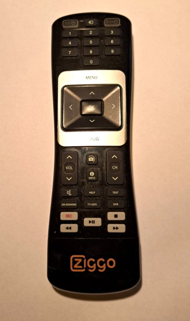 Afstandsbediening voor Ziggo Mediabox, Audio, Tv en Foto, Ophalen of Verzenden, Zo goed als nieuw, Origineel, Tv
