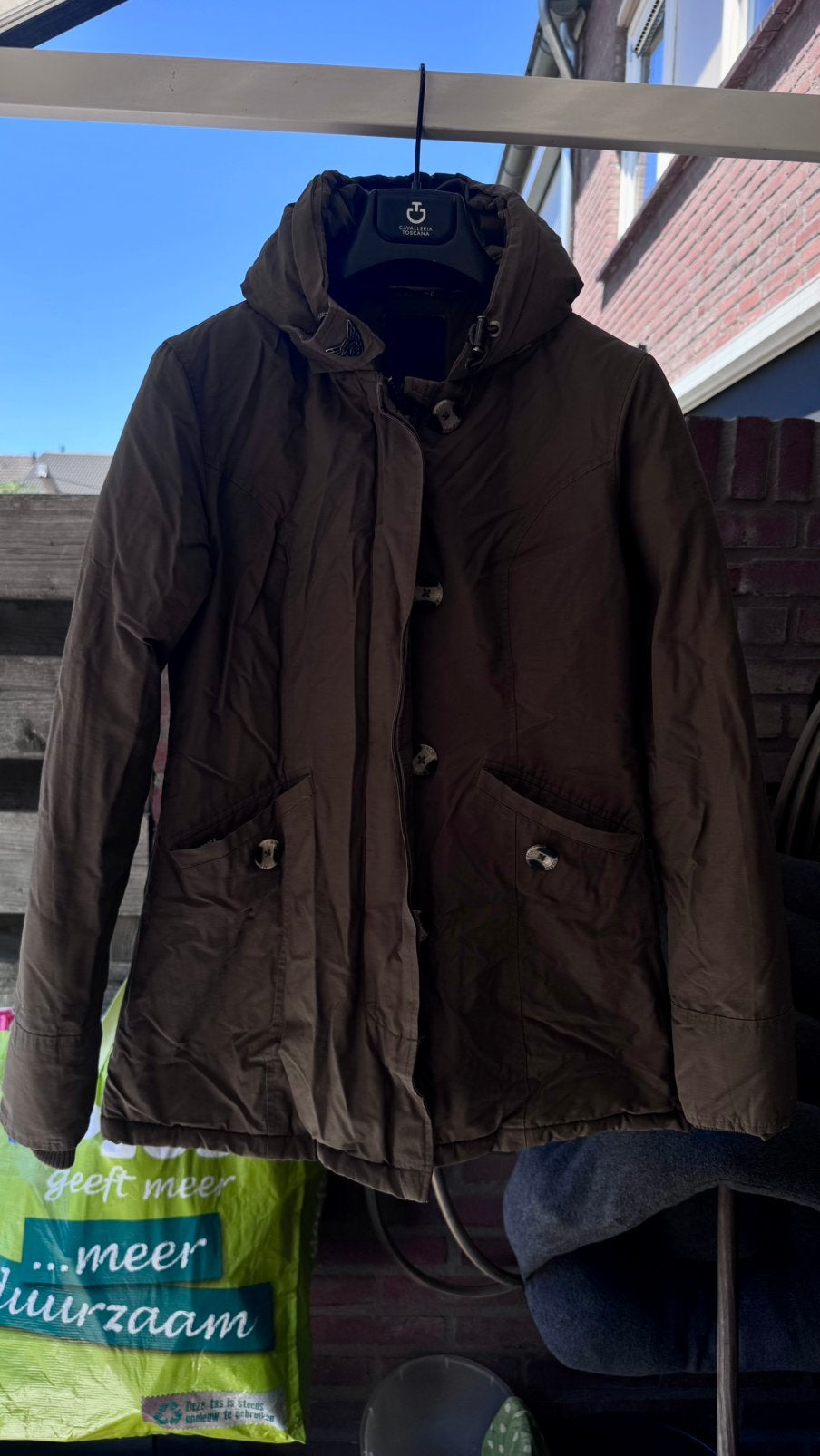 Groene airforce jas maat xs, Kleding | Heren, Ophalen of Verzenden, Zo goed als nieuw, Maat 46 (S) of kleiner, Groen