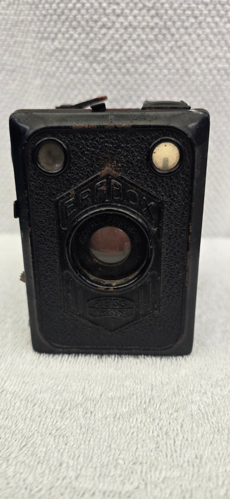Antieke Zeiss Ikon Erabox Camera (ca1930) Goerz Frontar lens, Ophalen of Verzenden, Voor 1940