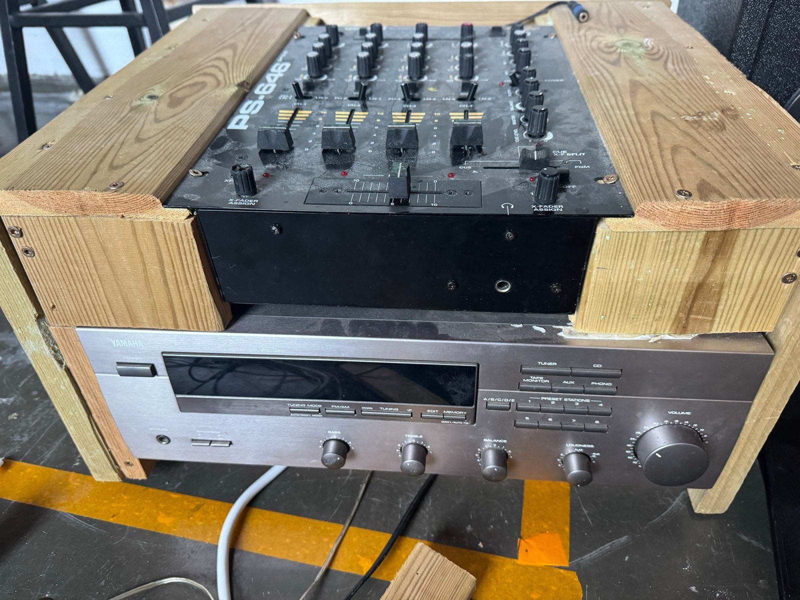 Complete DJ Set met Mengpanelen, Versterker en Speakers, Ophalen, Gebruikt, 5 tot 10 kanalen, Microfooningang