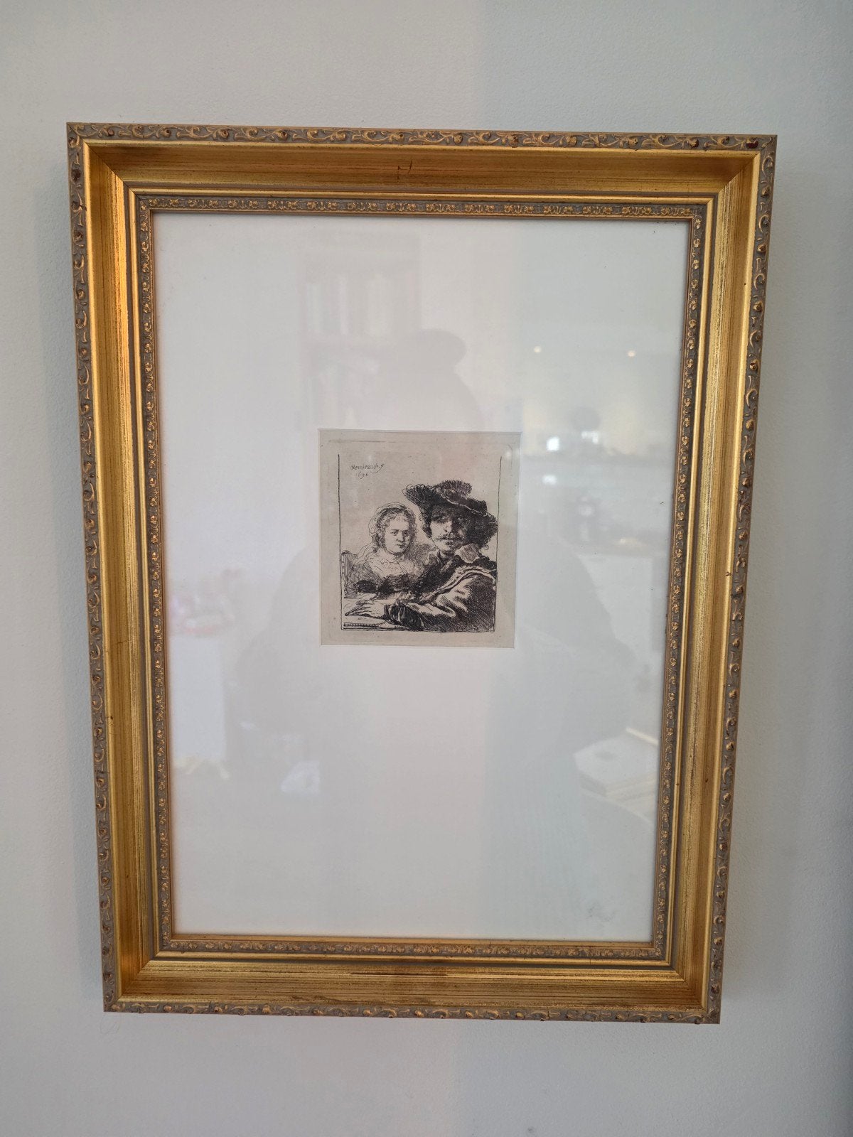 3 ingelijste kopie etsen van Rembrandt, Ophalen of Verzenden