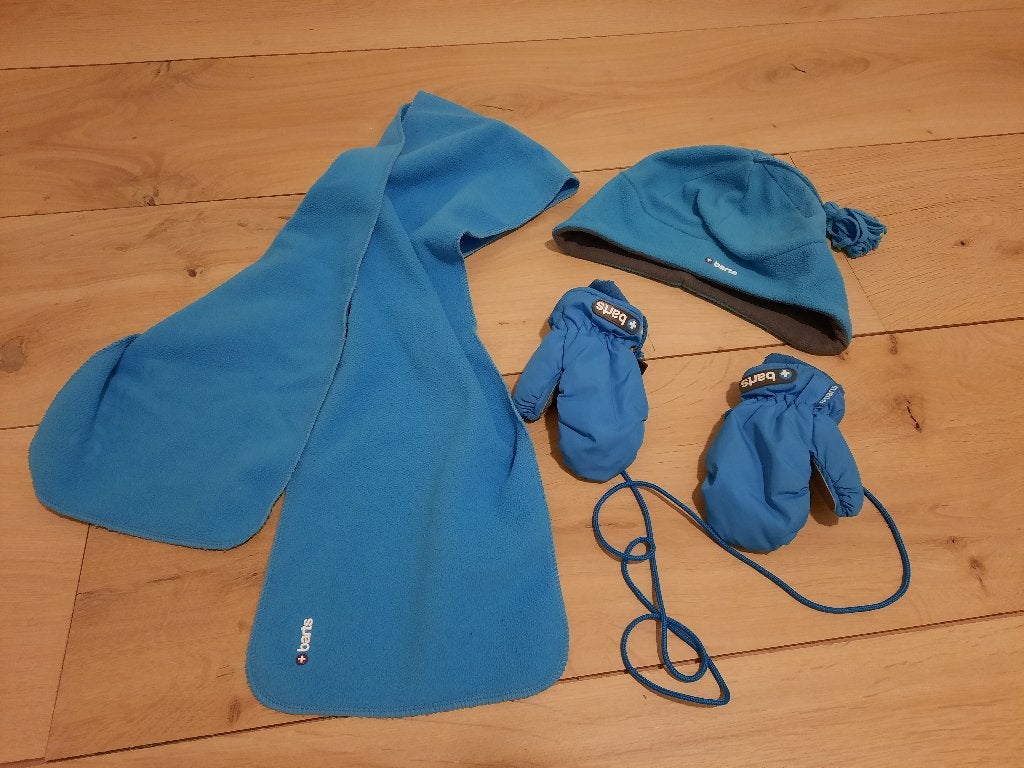Barts sjaal, wantjes, mutsje (fris blauw), setprijs, Kinderen en Baby's, Gebruikt, Jongetje of Meisje, Barts, Ophalen of Verzenden