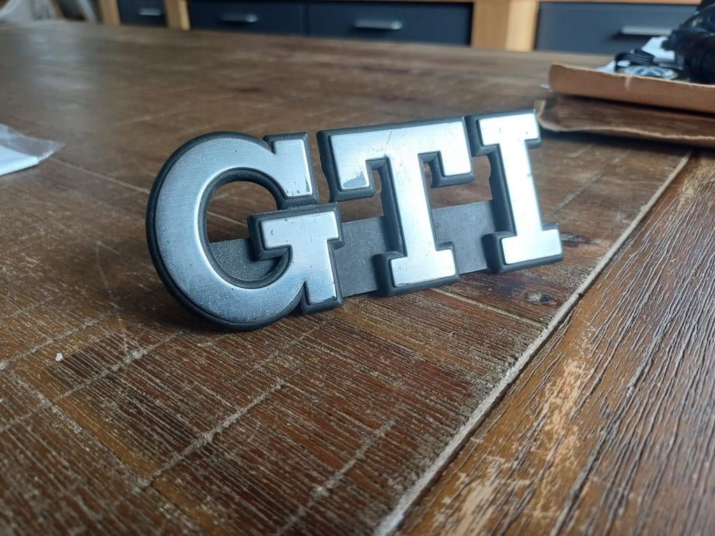 Origineel VW Golf 2 8V GTI Embleem., Ophalen of Verzenden, Bumper