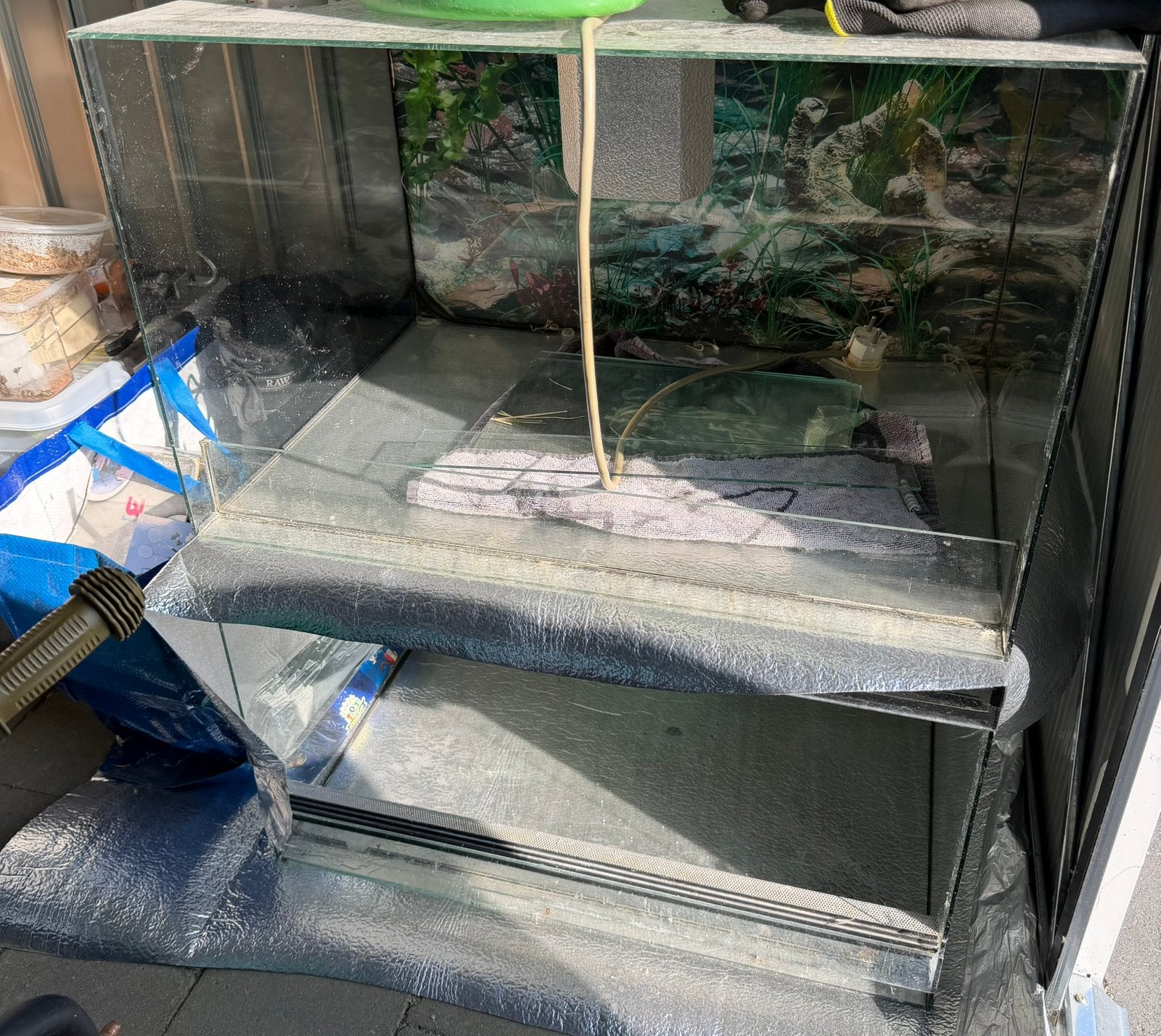Terrarium, Ophalen, Gebruikt