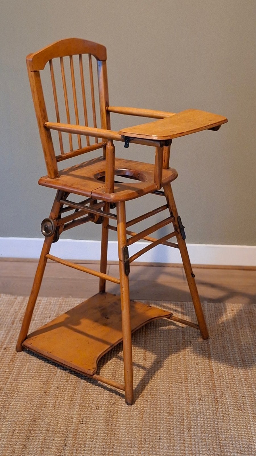 Vintage jaren '50 kinderstoel - inklapbaar, Kinderen en Baby's, Ophalen, Gebruikt, Inklapstoel
