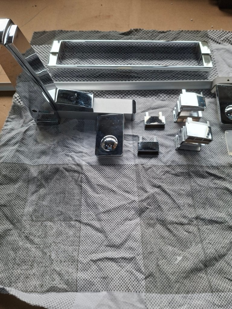 Saunadeur en Douchedeur, Ophalen, Nieuw, Chroom, Douche