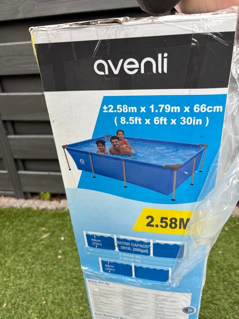 Avenli Opzetzwembad met Intex filterpomp en accessoires, Minder dan 80 cm, Ophalen of Verzenden, Opzetzwembad, 200 tot 400 cm