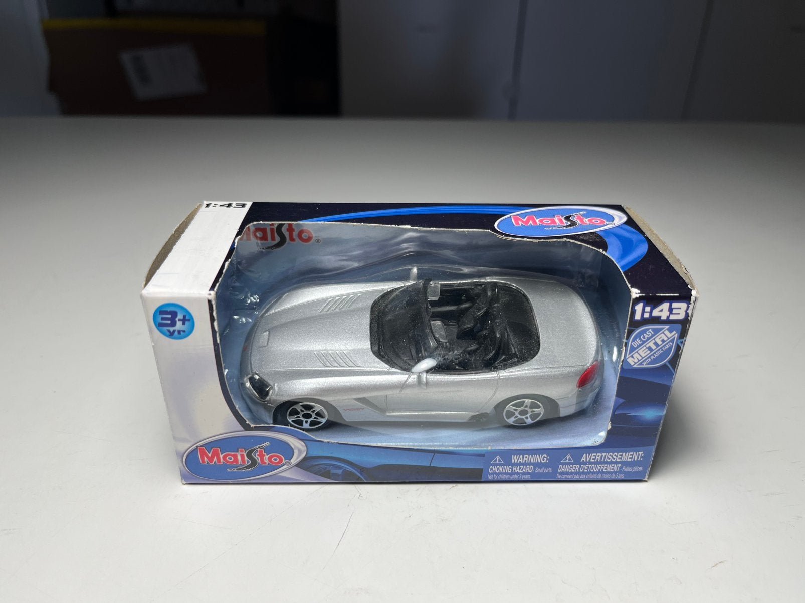 Maisto - Dodge Viper - Schaal 1:43, Hobby en Vrije tijd, Modelauto's | 1:43, Ophalen of Verzenden, Zo goed als nieuw, Auto, Overige merken