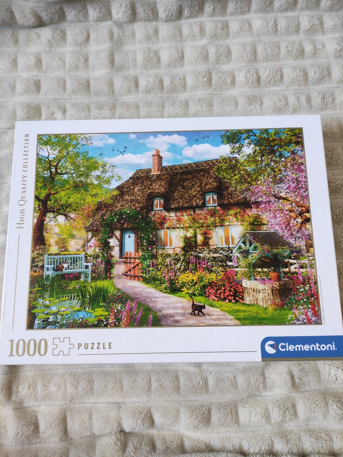 Clementoni puzzel Engelse cottage 1000 stukjes, Ophalen, 500 t/m 1500 stukjes, Zo goed als nieuw, Legpuzzel