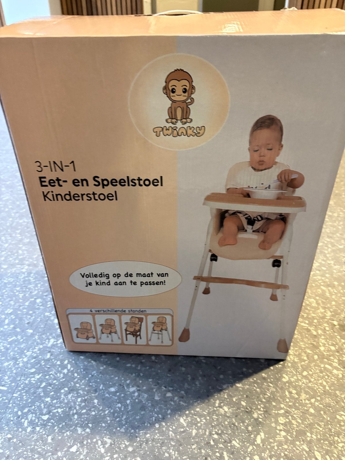 Twinky 3-in-1 Eet- en Speelstoel Kinderstoel, Kinderen en Baby's, Kinderstoelen, Gebruikt, Overige typen, Afneembaar eetblad, Ophalen of Verzenden