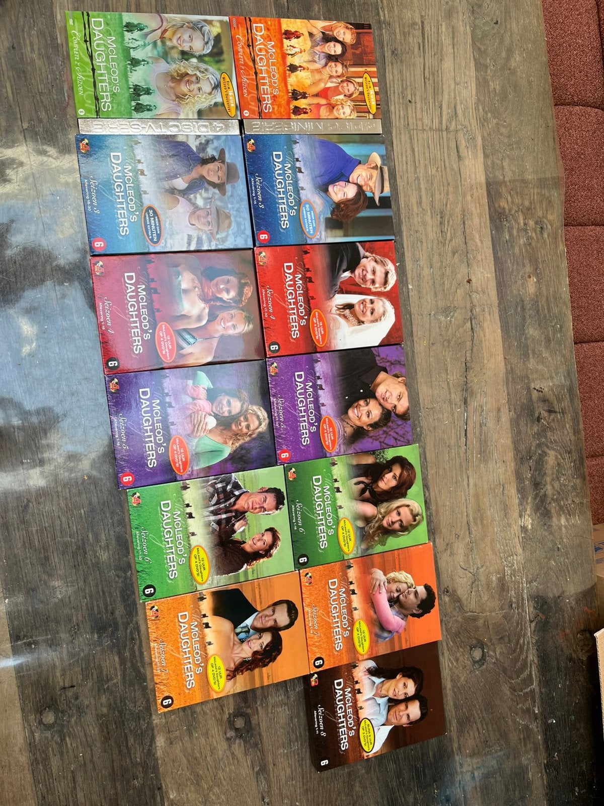 Dvd serie van McLeod’s daughters seizoen 1 t/m 8, Vanaf 12 jaar, Ophalen, Zo goed als nieuw