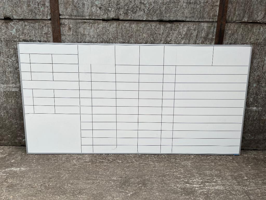 Gebruikte tweedehands whiteboard 120x240cm, Ophalen of Verzenden, Gebruikt, Whiteboard