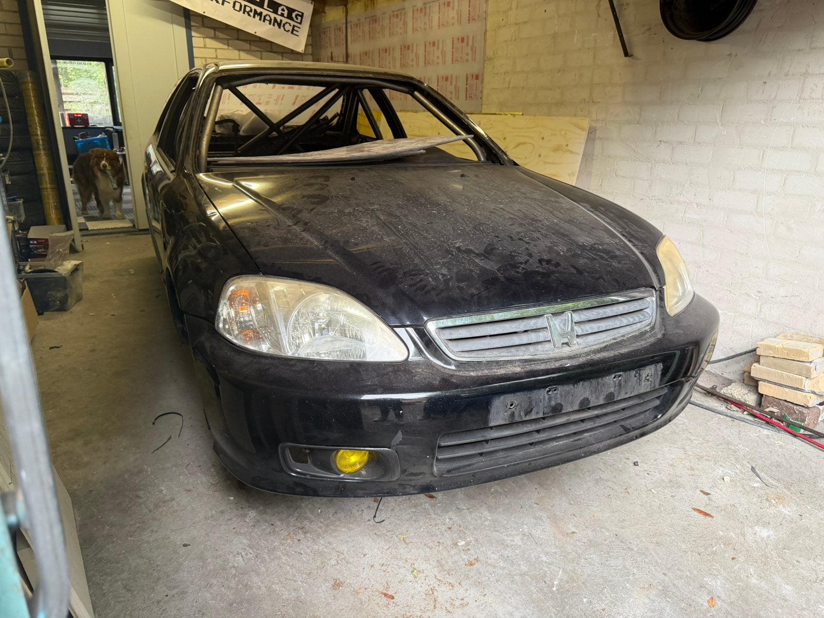 Honda civic fia rolkooi en kenteken, Ophalen, Honda