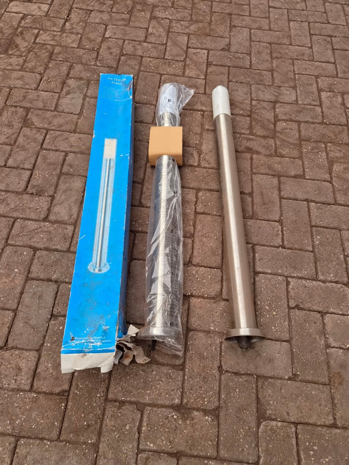 Buitenlamp Sydney RVS - 110 cm, Ophalen, Minder dan 50 watt, Rvs, Vloerlamp
