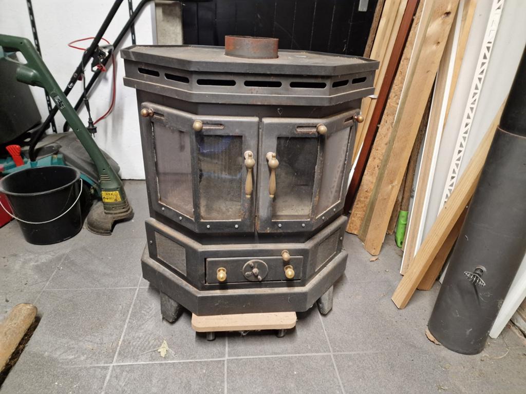 Houtkachel gietijzer, Huis en Inrichting, Kachels, Ophalen, Gebruikt, Houtkachel, Vrijstaand