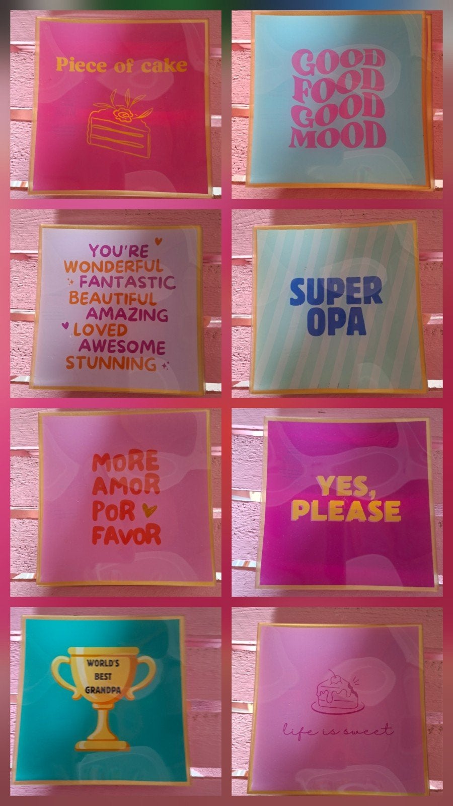 leuke bordjes met tekst, Ophalen of Verzenden, Nieuw