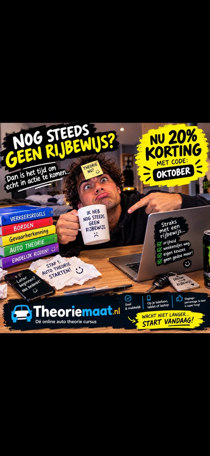Kom snel oefenen voor je autotheorie!, Boeken, Ophalen of Verzenden, Zo goed als nieuw