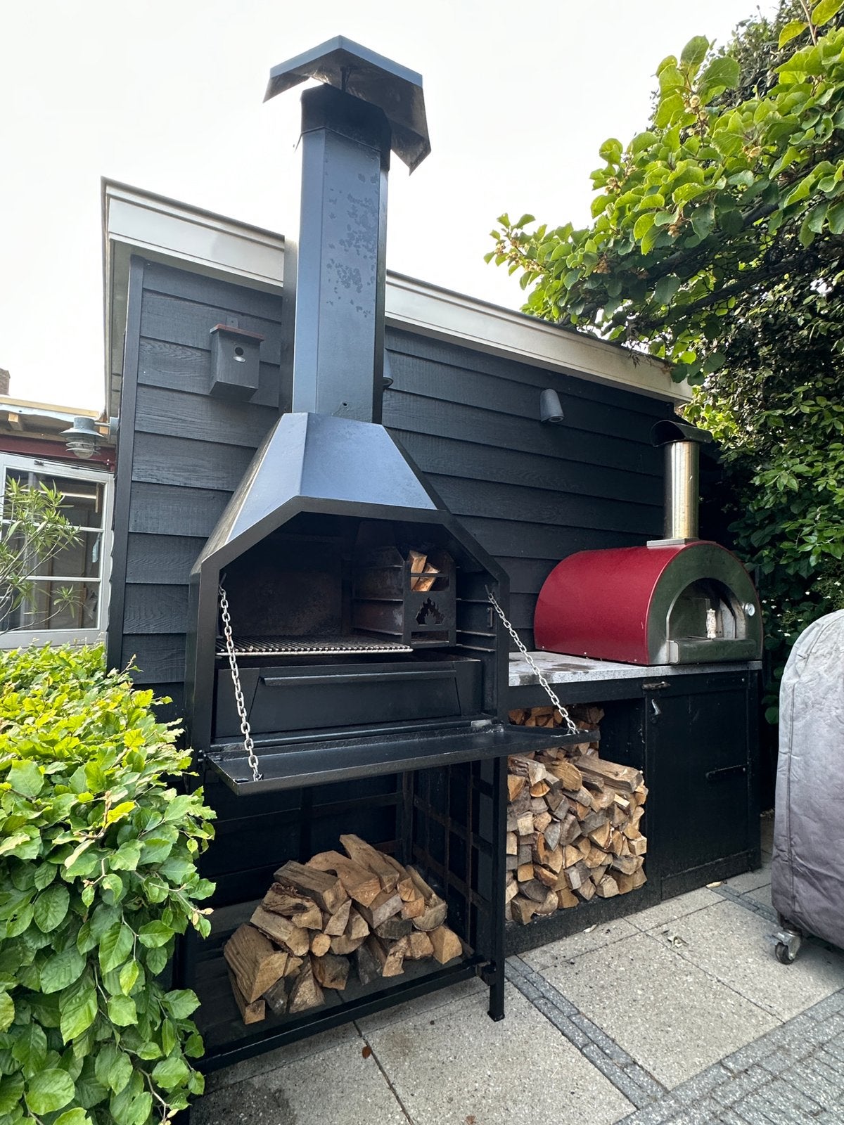 Home Fires freestanding 800 Afrikaanse Braai, Ophalen, Gebruikt