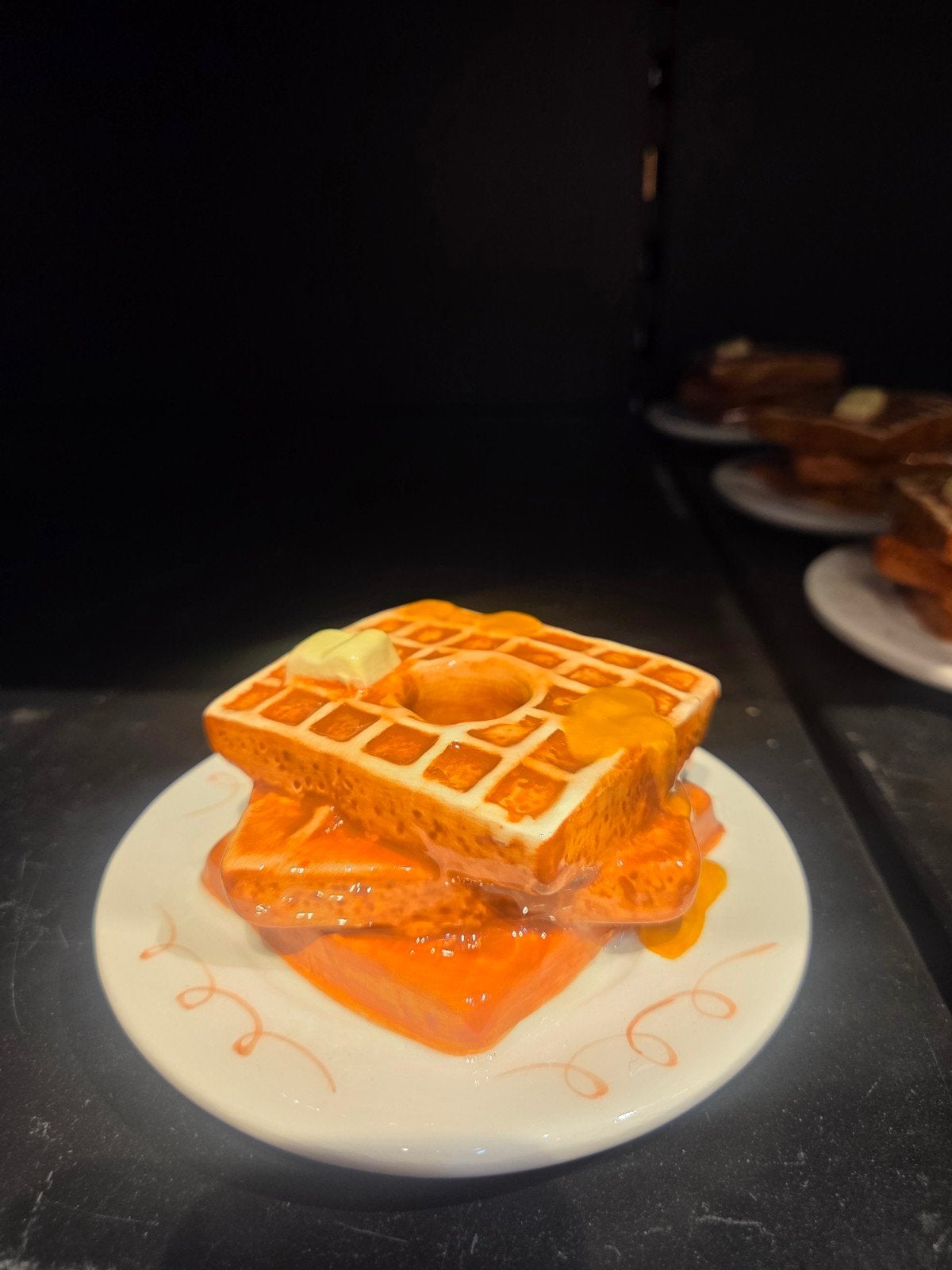 Wafelvormige decoratie met boter en siroop, Ophalen of Verzenden, Nieuw