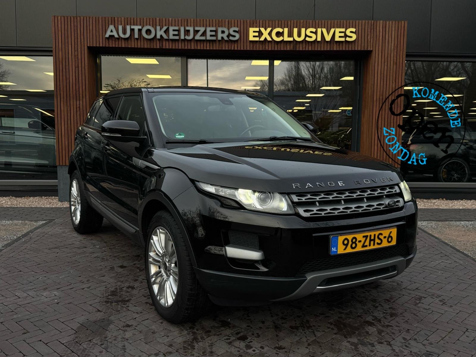 Land Rover Range Rover Evoque 2.0 Si 4WD Leer Nette auto, Auto's, Automaat, Euro 5, Zwart, 4 cilinders