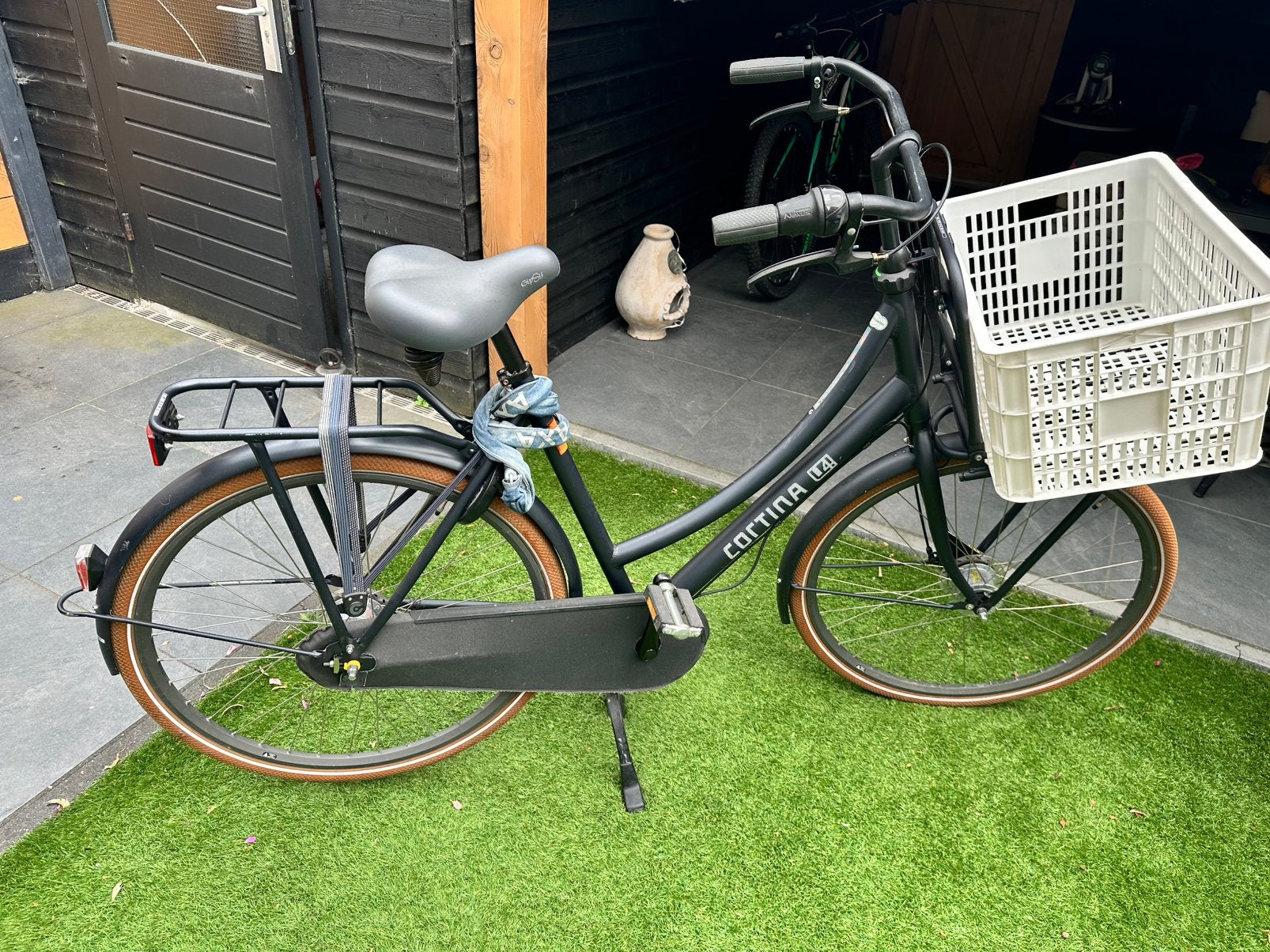 Cortina U4 Transport damesfiets Antraciet, Versnellingen, Ophalen of Verzenden, Zo goed als nieuw, 50 tot 53 cm