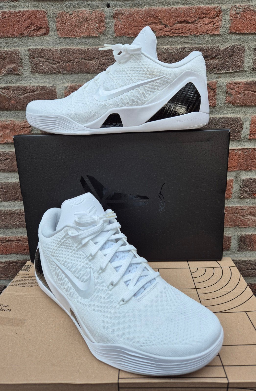 NIKE x KOBE 9 ELITE LOW PROTRO "HALO" (2024) - maat 47, Wit, Nieuw, NIKE, Ophalen of Verzenden