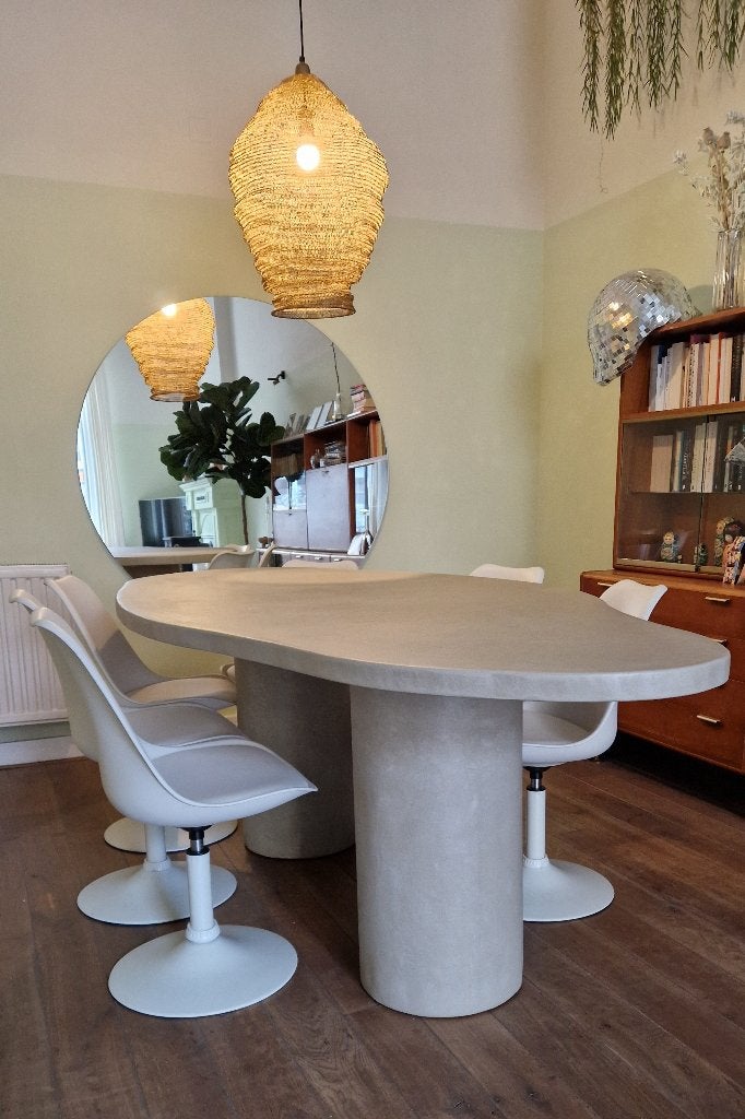 Eettafel betonciré | maatwerk | beton | betonlook, Huis en Inrichting, Tafels | Eettafels, 100 tot 150 cm, Overige materialen