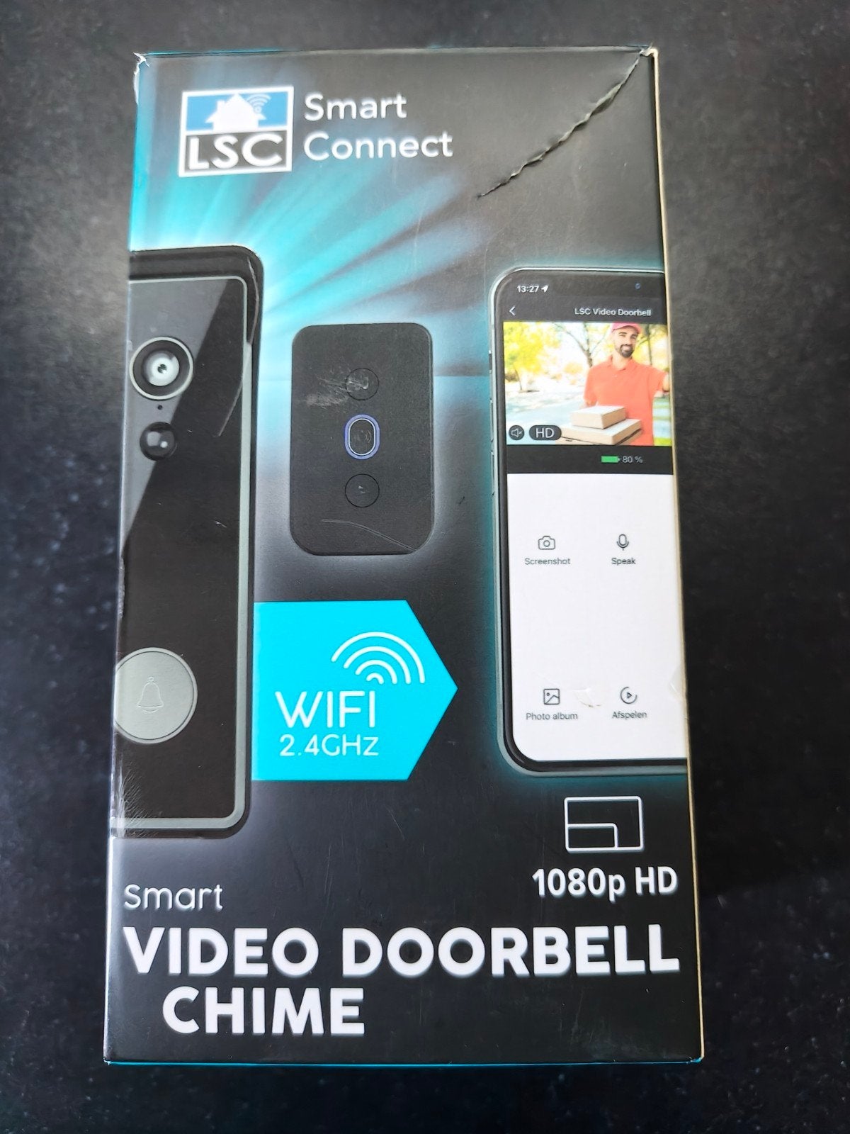 LSC Smart Connect Video Deurbel met Chime 1080p HD, Huis en Inrichting, Verzenden, Ingebouwde camera, Gebruikt, Draadloos