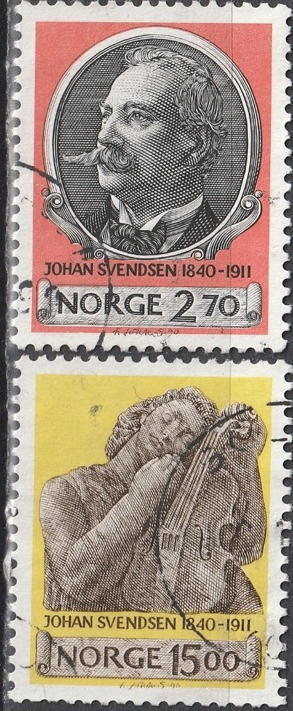 Noorwegen Michel nr. 1054-1055 Gebruikt, Postzegels en Munten, Postzegels | Europa | Scandinavië, Verzenden, Noorwegen, Gestempeld