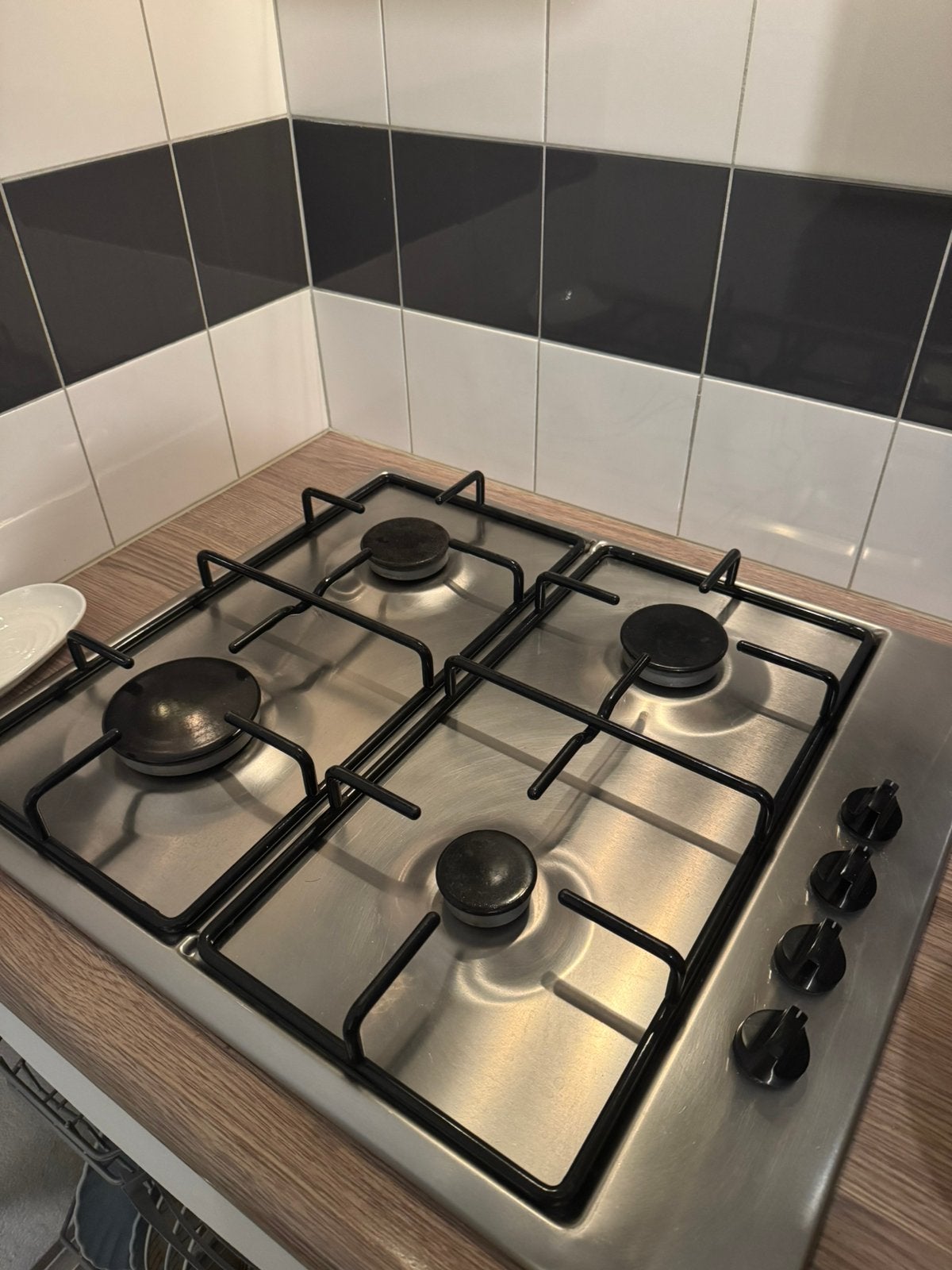 Inbouw gaskookplaat met 4 branders, Ophalen, Gebruikt, Minder dan 85 cm, 4 kookzones