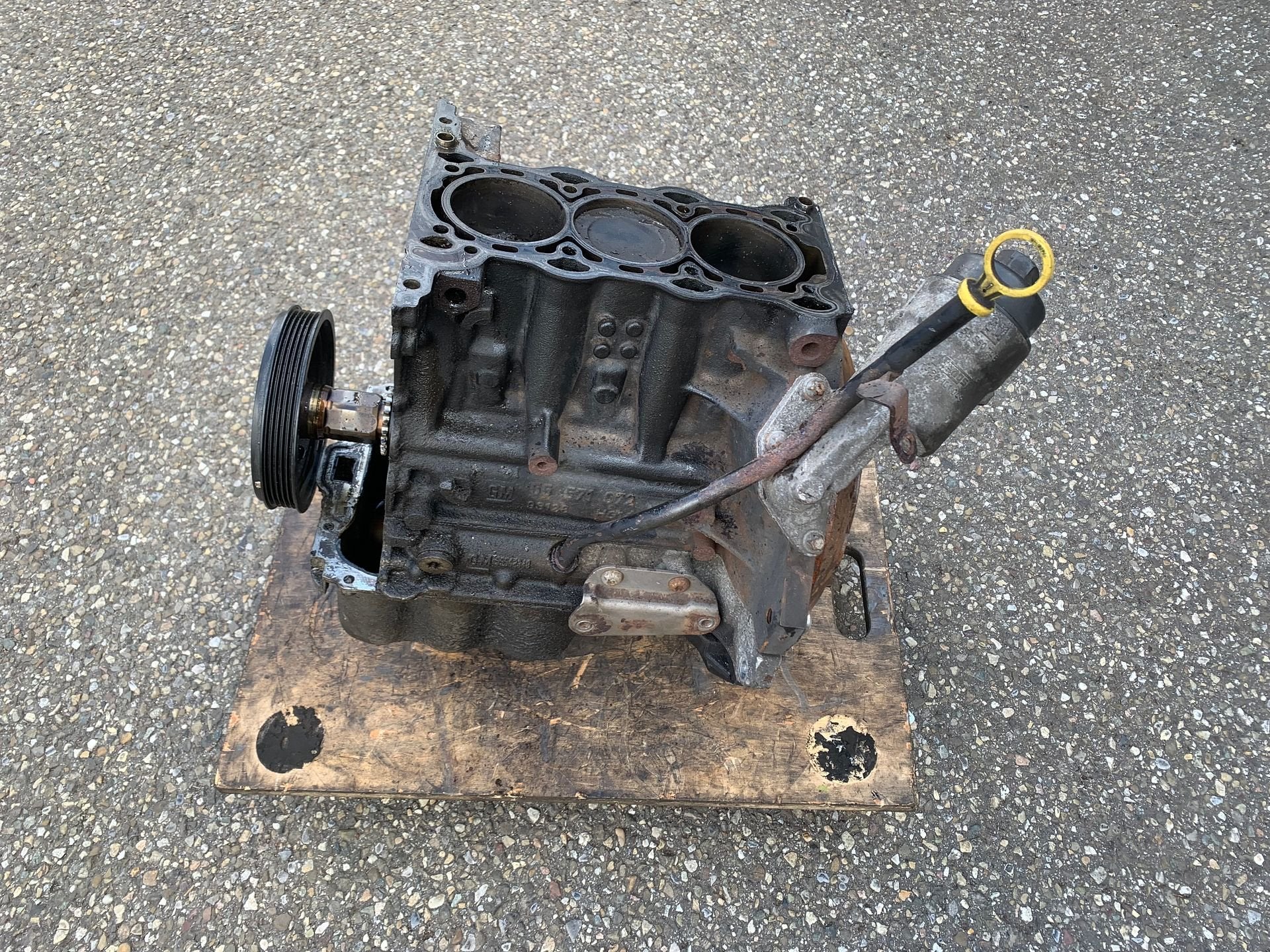 onderblok opel corsa D 1.0 A10XEP 55571072 55562348 motor, Gebruikt, -, -, Opel