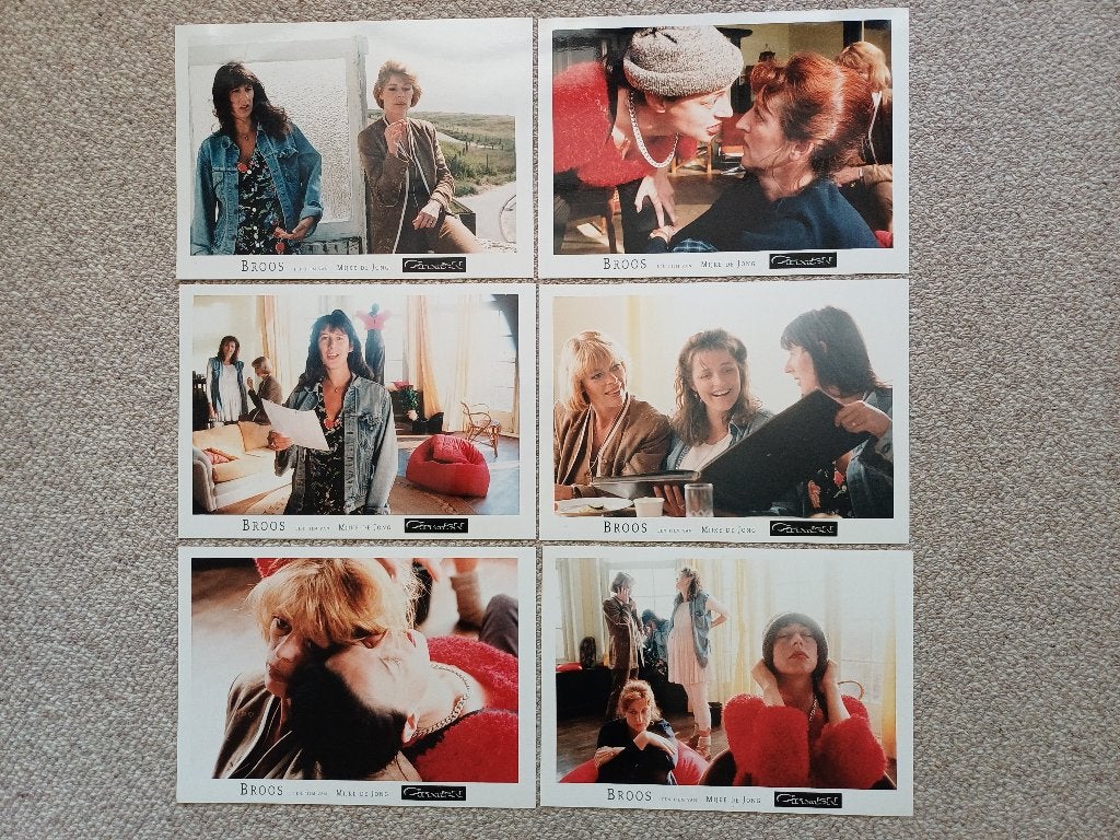 BROOS     lobbycard set., Verzenden, Nieuw, A4 of kleiner, Film en Tv